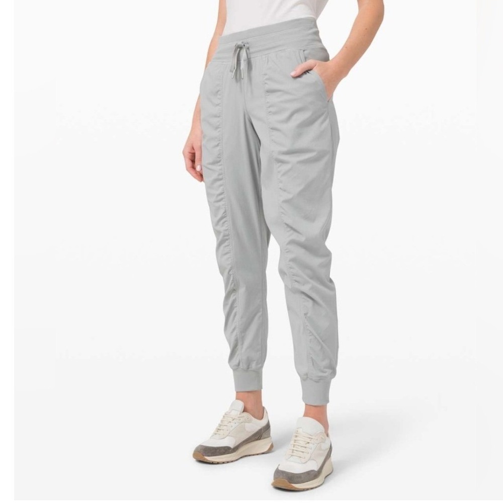 Lululemon Womens Dance Studio Jogger Pants 8 Gray Drawstring Elastic Waist